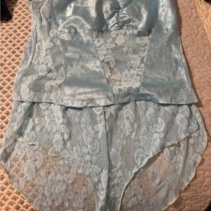 Bisou Bisou Light Blue Lace Chemise